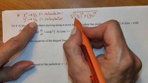 Unit 10 Notes 1 Day 2  - Motion Along a Curve with Calculator