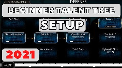 Talent tree setup mk mobile | Beginner