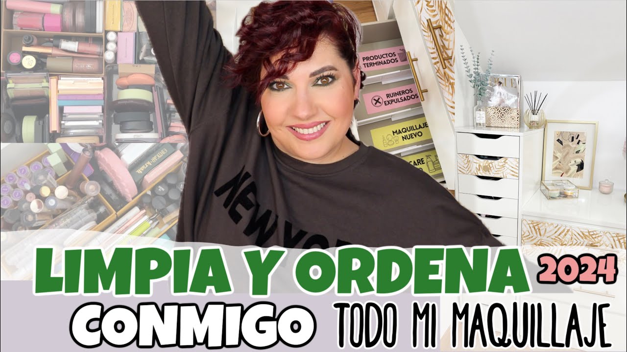 LIMPIA, ORDENA Y EXPULSA MAQUILLAJE CONMIGO - Colección maquillaje 2024⎥Monica Vizuete