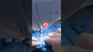 mending my jeans part 13 using brother SE2000 sewing machine