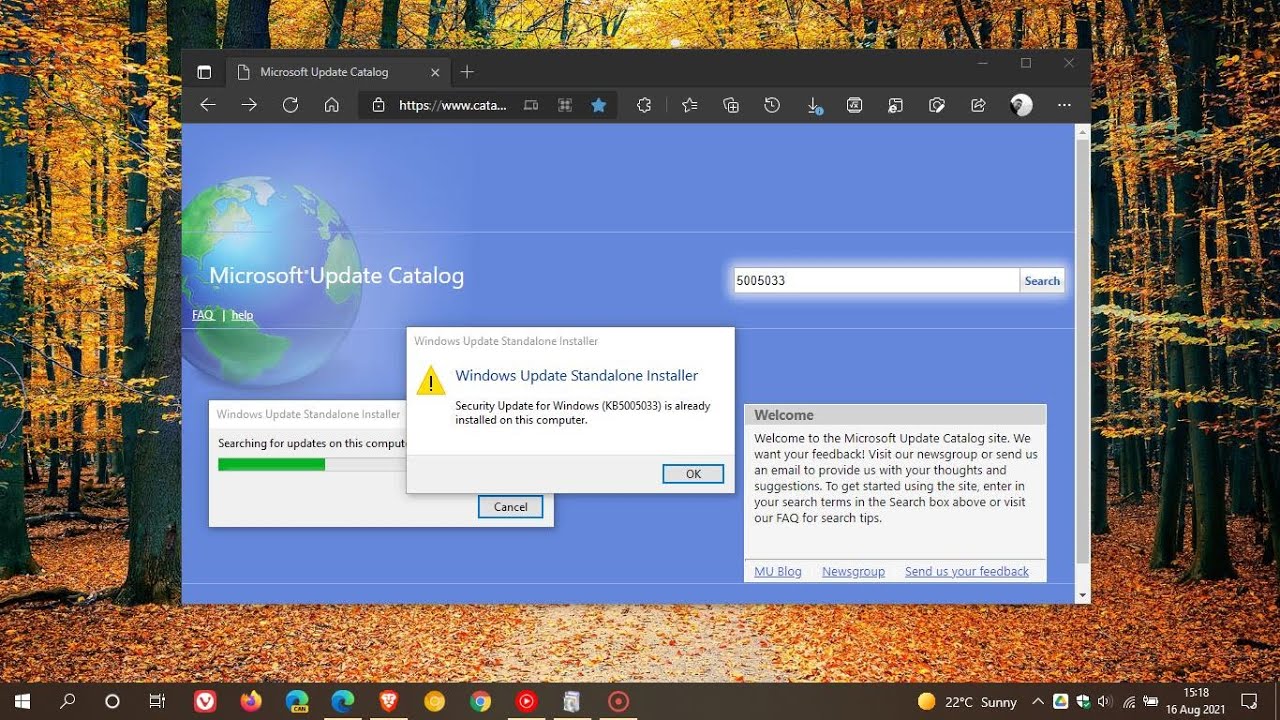 How to install Windows Updates manually from the Microsoft Update ...
