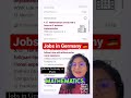 Jobs in Germany | English speaking jobs in Germany 🇩🇪 #jobingermany #workingingermany