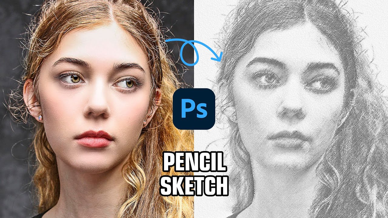 Free Pencil Sketch Photoshop Action Collection