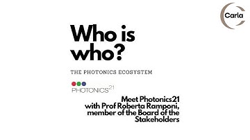 Photonics21 - The photonics ecosystem - CARLA Hub