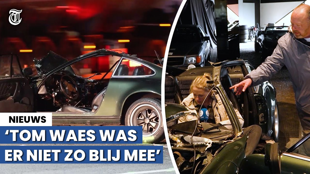 Na veilen bebloed autowrak: 'Tom Waes is hier helemaal niet blij mee'