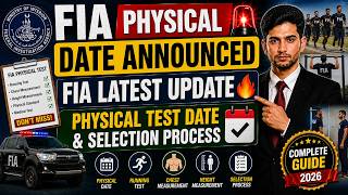 FIA physical date announced fia latest update physical test date and selection process for LDC.UDC 💯