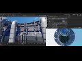【blender】 配管作業の様子 / 自主制作アニメーション制作中