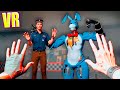 VR АНИМАТРОНИКИ ПУГАЮТ ОХРАННИКА В БОНЕЛАБ FNAF COOP BONELAB