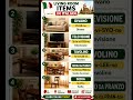 Learn Italian Vocabulary | Living Room Items 🇮🇹 #viralshorts#languagelearning #learnitalian