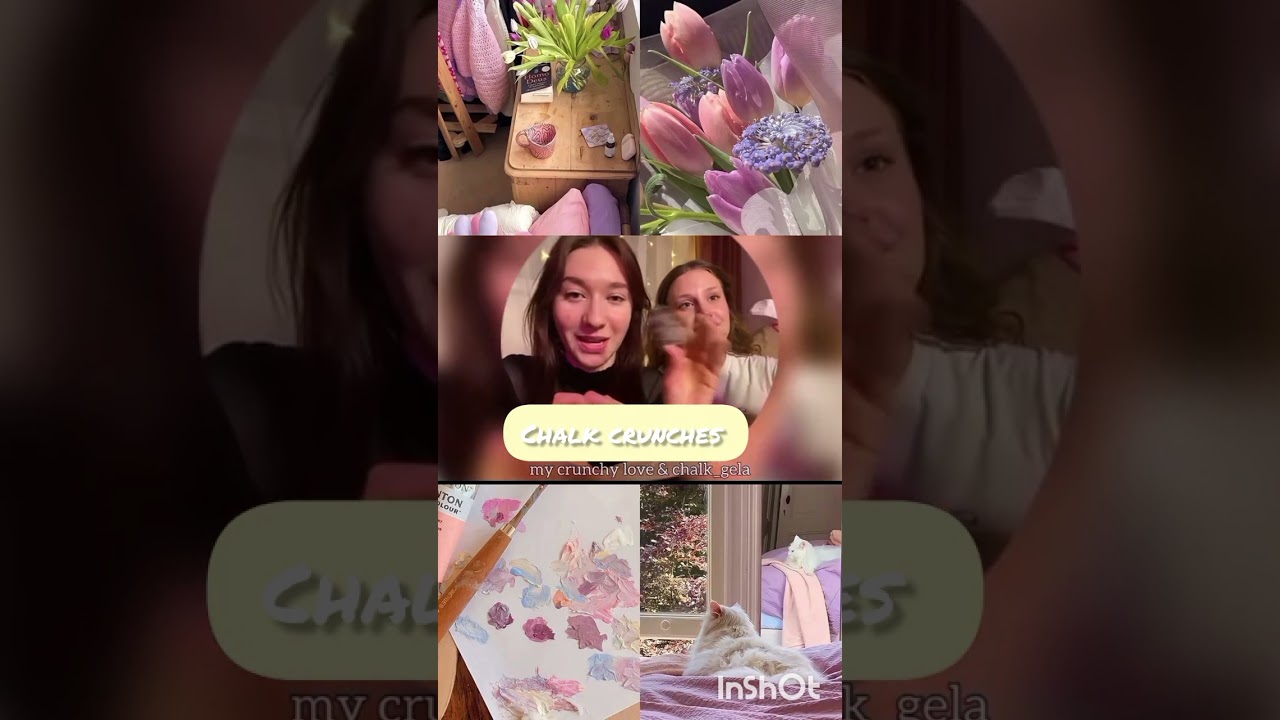 Tg/@my crunchy love,chalk_gela, Edit by me, Show love 💞 Chalk crunch ASMRR 🧁🙂✨