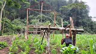 Techniques for lifting the house frame alone with homemade wooden cranes, Log Cabin Build by Pham Tâm 4,129 views 3 weeks ago 27 minutes