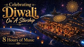 🎵 Celebrating Diwali on a Starship | 4K Ambient Space Journey with Sitar & Tabla screenshot 5