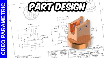 Creo Part Modelling Tutorial Beginner #CREO_PARAMETRIC #PART_MODELING