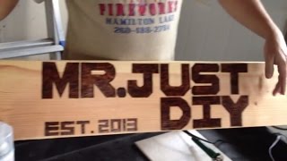 My First Wood Burning Project
