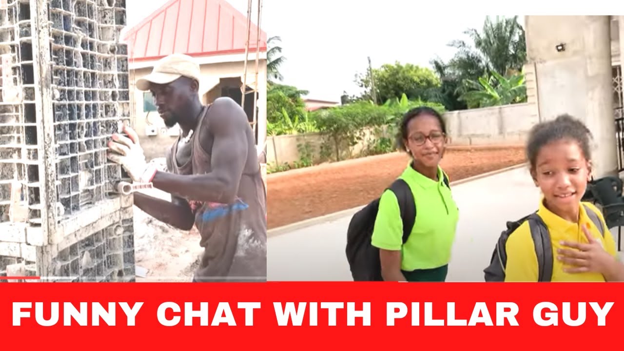 Pillars Construction  In Kumasi, Ghana Part 2 // Chat With The Builder // Girls In Friday Uniform
