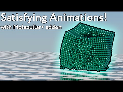 Blender Tutorial : Satisfying molecullar animation