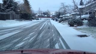 Driving the 2002 Civic in the Snow
