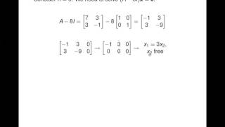Linear Algebra - Eigenvalues and Eigenvectors