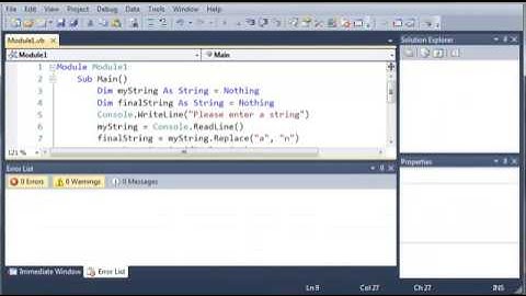 Visual Basic - 22 - Replacing SubStrings