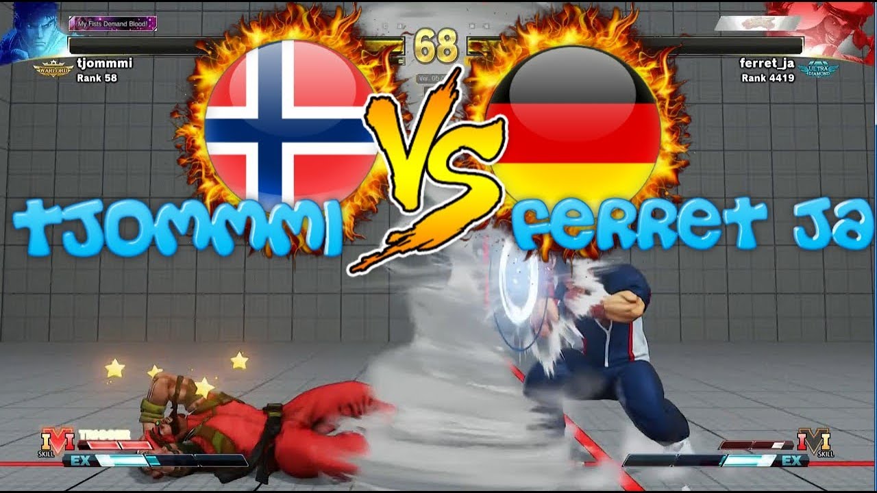 SFV CE スト5 CE 스파5 💣 tjommmi (Norway) vs ferret ja (Germany) Street Fighter 5 CE