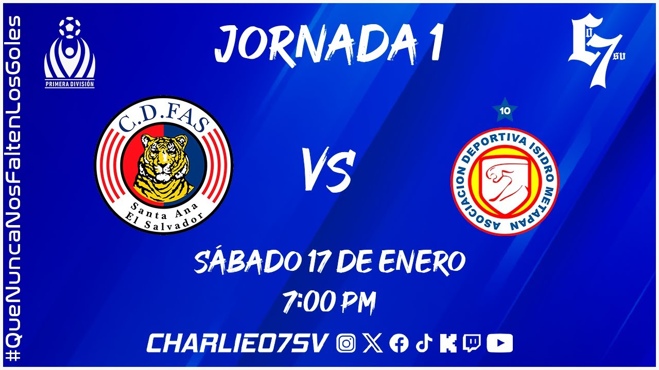 CD FAS 🐯 vs  🐆 METEPAN !  CLAUSURA 2026 🏆 ! JORNADA 1  - LMF  ⚽ ! EL SALVADOR! EN VIVO!