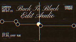 Back To Black Edit •CapCut•Vol1 Resimi