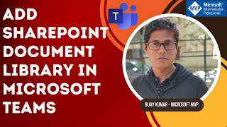 Add a SharePoint Document Library in Microsoft Teams