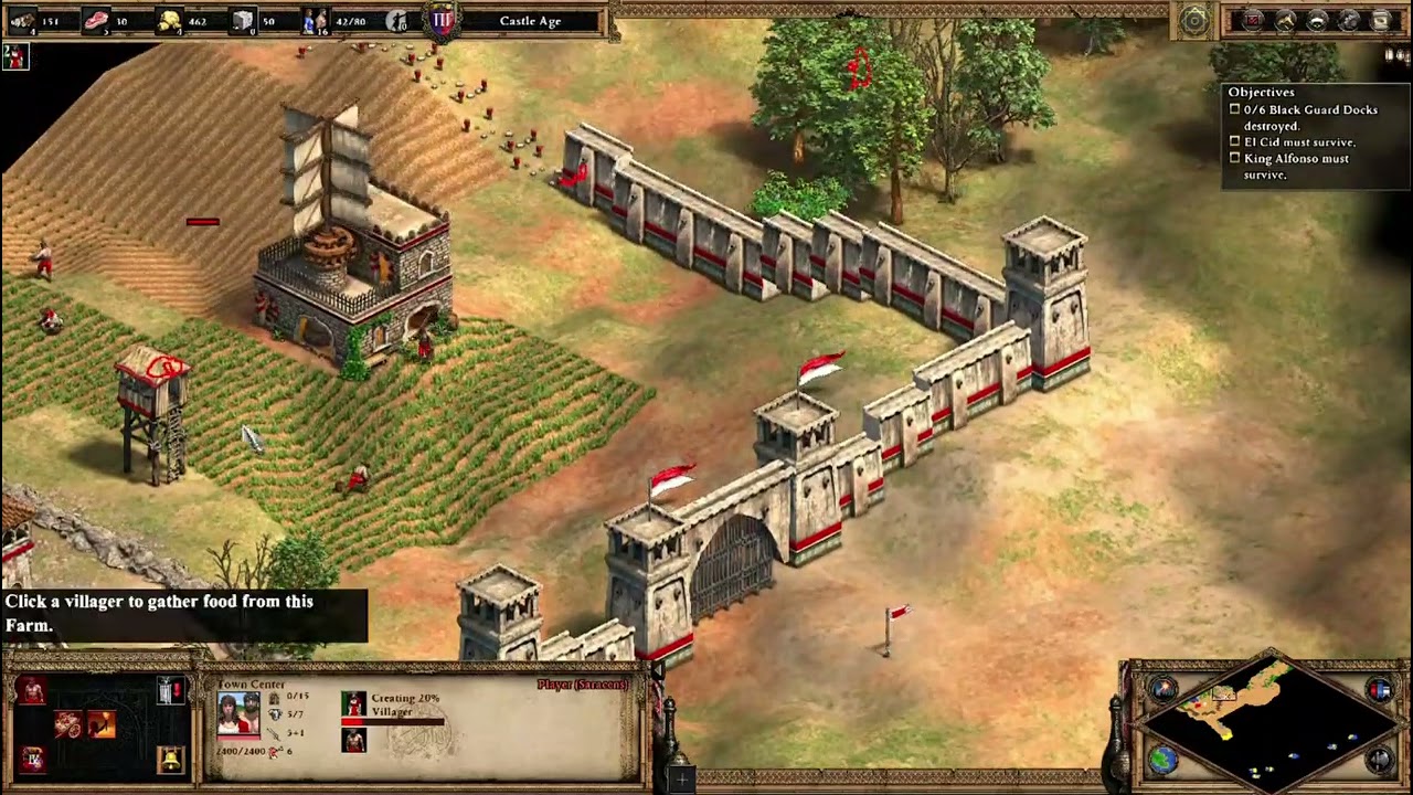 AOE2: DE – El Cid: Black Guards ⚔️ | Mission 4 Gameplay | Black_Knight_Gaming