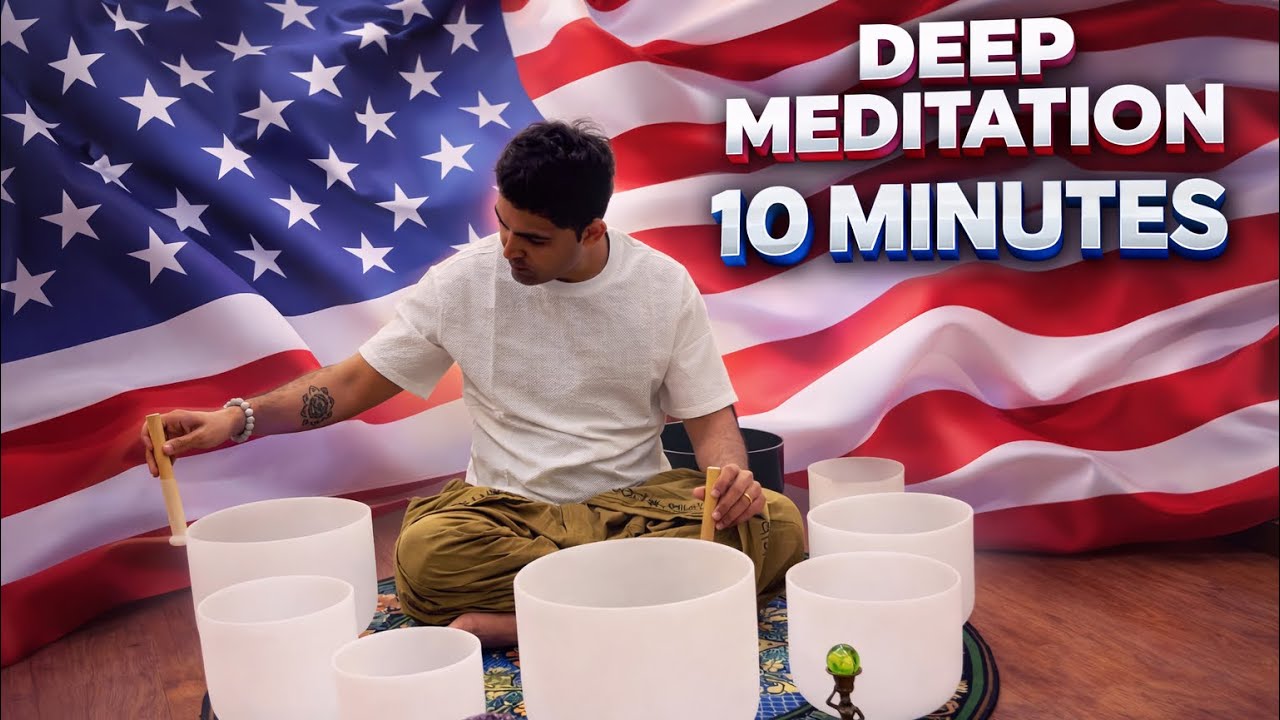 10 minute meditation for positive energy, sound healing 