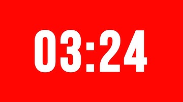 3 Minute 24 Second Timer With Alarm Without Music
