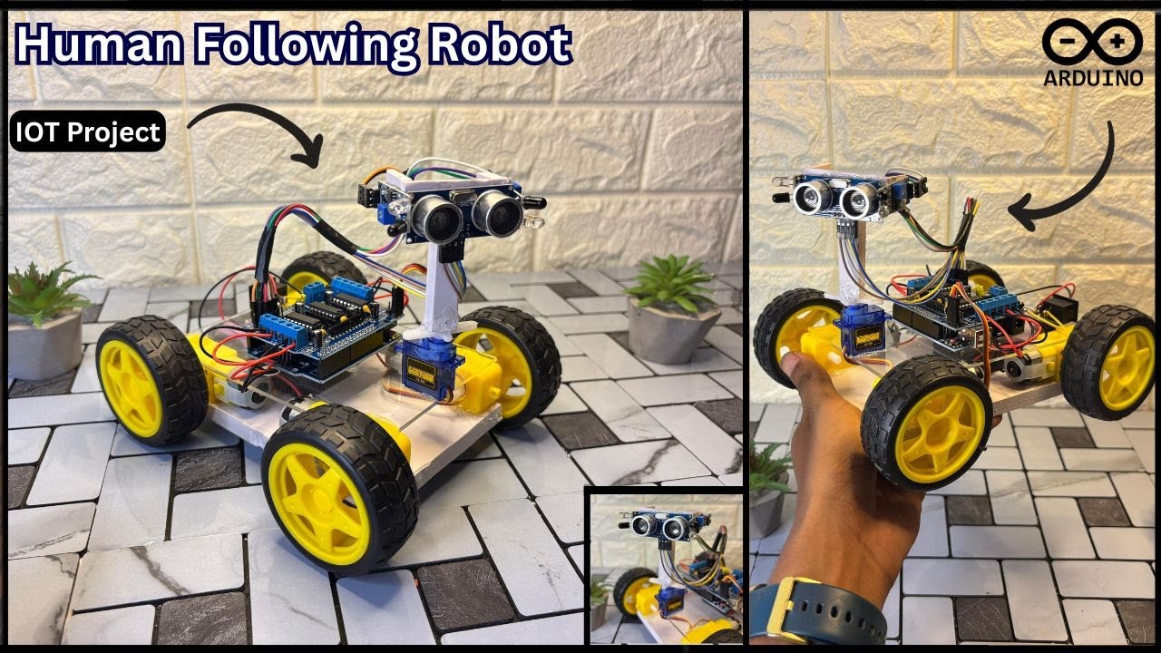 This Robot Follows You Like a Shadow! | Arduino Human Following Robot ...