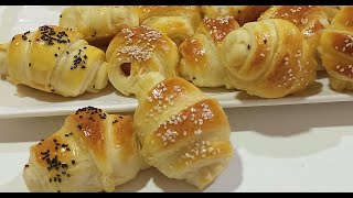 Cheese Croissants Recipe/How to make Homemade Croissants/Instant Stuffed  Croissants