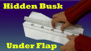 How to Make a Concealed Busk (busk flap, corset making) | Lucy