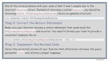 How to Access Params in Go AWS Lambda Function