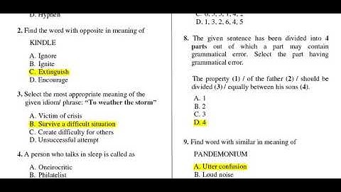 General, Common Aptitude Test | Solved Question paper | cluster university srinagar | 2019