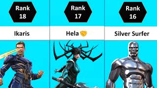 MCOC ALL 45 Cosmic Champs Ranked 2022 Best Cosmic Characters In MCOC Marvel Contest Of Champions