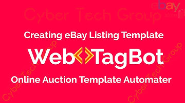 How to use Tagbot for eBay listing template editing step by step tutorial  CyberTechGroup