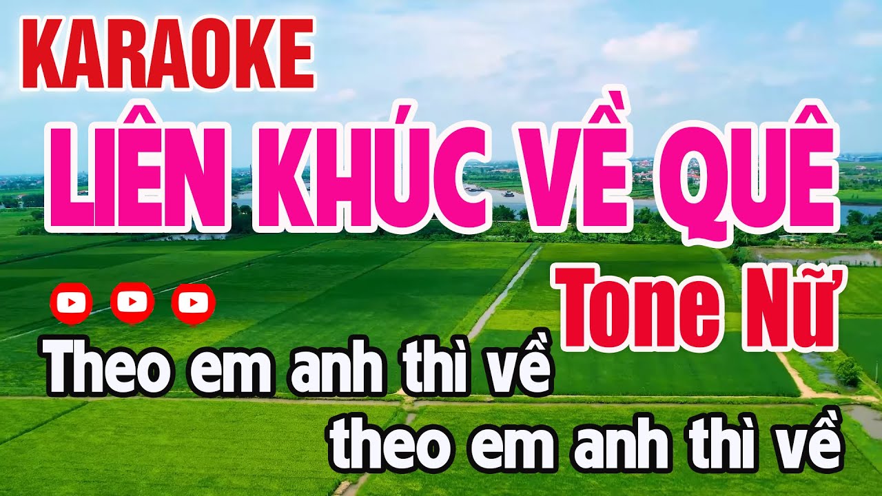 Liên Khúc Karaoke Nhạc Sống TONE NỮ Toàn Bài Hay | Về Quê - Người Đi Xây Hồ Kẻ Gỗ