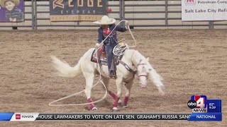 Rodeo night at the Utah State Fair