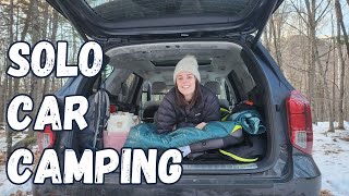 I Tried Camping Alone in My Car in the Winter & Here’s How It Went