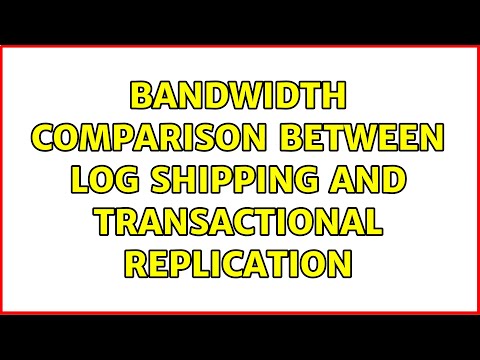 Bandwidth comparison between
