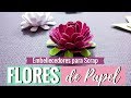 Flores de Papel con Troqueladora (Embellishments para Scrap) | Con un Trozo de Papel