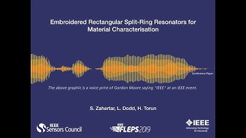 Embroidered Rectangular Split-Ring Resonators for Material Characterisation