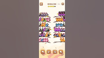 bird sort 2 color puzzle solution niveau 240 #games #gaming #puzzle #puzzlegame #androidgames