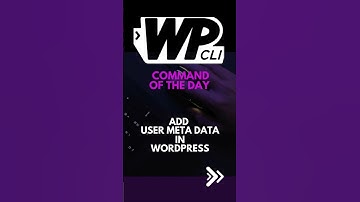 WP-CLI: Add User Meta Data using WP-CLI #WPCLI #WordPress