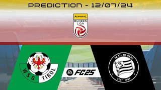 WSG Tirol vs SK Sturm Graz - Prediction - 2024-25 Admiral Bundesliga - EA FC 25