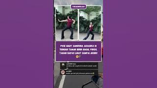 Pose GILA Sandrina Azzahra di Tengah Taman Bikin GAGAL FOKUS! 🤯🔥 #SandrinaAzzahra #Shorts #Viral
