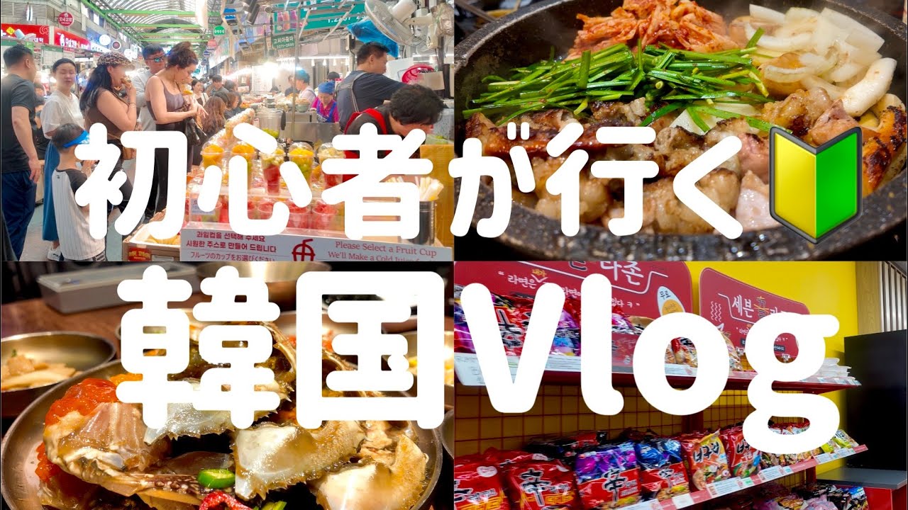 【韓国旅行Vlog🇰🇷】女子3人旅！ソウル・明洞・広蔵市場で食い倒れ🦀🍖🍞東大門市場で爆買い👚👖💰