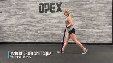Band Resisted Split Squat