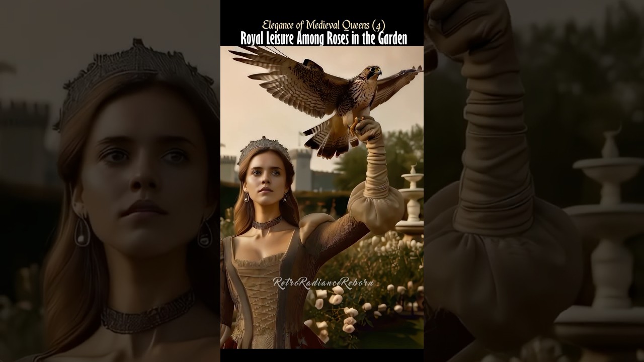 Elegance of Medieval Queens (4) Royal Leisure Among Roses in the Garden🌷Retro Beauty & Gentle Music